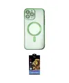 ieg™ iPhone 14 Pro Kılıf Nova Işık Özel Seri - Siyah Buffer Hayalet Cam Ekran Koruyucu
