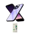 ieg™ iPhone 14 Pro Kılıf Nova Işık Serisi - Siyah 20D Premium Cam Ekran Koruyucu