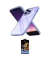 ieg™ iPhone 14 Pro Kılıf Nova Işık Serisi - Siyah Buffer Hayalet Cam Ekran Koruyucu