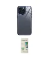 ieg™ iPhone 14 Pro Kılıf Odak Doku - Siyah 20D Premium Cam Ekran Koruyucu