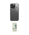 ieg™ iPhone 14 Pro Kılıf Odak Doku - Siyah 20D Premium Cam Ekran Koruyucu