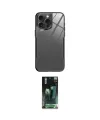 ieg™ iPhone 14 Pro Kılıf Odak Doku - Siyah 360 Mat Full Body Arka Koruyucu