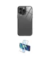 ieg™ iPhone 14 Pro Kılıf Odak Doku - Siyah 3D Antistatik Cam Ekran Koruyucu