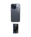 ieg™ iPhone 14 Pro Kılıf Odak Doku - Siyah 3D Antistatik Hayalet Cam Ekran Koruyucu