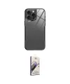 ieg™ iPhone 14 Pro Kılıf Odak Doku - Siyah Bilvis 3D Mat Cam Ekran Koruyucu