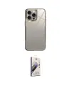 ieg™ iPhone 14 Pro Kılıf Odak Doku - Siyah Bilvis 3D Mat Cam Ekran Koruyucu