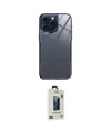 ieg™ iPhone 14 Pro Kılıf Odak Doku - Siyah Bilvis Hayalet Cam Ekran Koruyucu