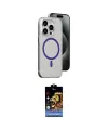 ieg™ iPhone 14 Pro Kılıf Odak Form Özel Seri - Siyah Buffer Hayalet Cam Ekran Koruyucu