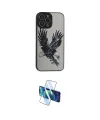 ieg™ iPhone 14 Pro Kılıf Odak Klasik Serisi - Siyah 3D Antistatik Cam Ekran Koruyucu