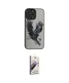 ieg™ iPhone 14 Pro Kılıf Odak Klasik Serisi - Siyah Bilvis 3D Mat Cam Ekran Koruyucu
