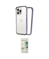 ieg™ iPhone 14 Pro Kılıf Pusula Asil Koleksiyonu - Siyah 20D Premium Cam Ekran Koruyucu