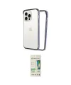 ieg™ iPhone 14 Pro Kılıf Pusula Asil Koleksiyonu - Siyah 20D Premium Cam Ekran Koruyucu