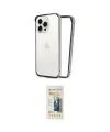 ieg™ iPhone 14 Pro Kılıf Pusula Asil Koleksiyonu - Siyah 6D Mat Seramik Hayalet Nano Ekran Koruyucu