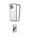 ieg™ iPhone 14 Pro Kılıf Pusula Asil Koleksiyonu - Siyah Bilvis 3D Mat Cam Ekran Koruyucu