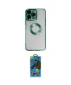 ieg™ iPhone 14 Pro Kılıf Pusula Form - Siyah 18D Cam Ekran Koruyucu
