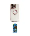ieg™ iPhone 14 Pro Kılıf Pusula Form - Siyah 18D Cam Ekran Koruyucu