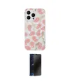 ieg™ iPhone 14 Pro Kılıf Pusula Form - Siyah 3D Antistatik Hayalet Cam Ekran Koruyucu