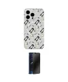 ieg™ iPhone 14 Pro Kılıf Pusula Form - Siyah 3D Antistatik Hayalet Cam Ekran Koruyucu