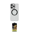 ieg™ iPhone 14 Pro Kılıf Pusula Form - Siyah Buffer Cam Ekran Koruyucu