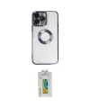 ieg™ iPhone 14 Pro Kılıf Pusula Form - Siyah Polymer Nano Ekran Koruyucu