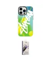 ieg™ iPhone 14 Pro Kılıf Siluet Çizgi Koleksiyonu - Siyah Bilvis 3D Mat Cam Ekran Koruyucu