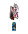 ieg™ iPhone 14 Pro Kılıf Siluet Doku - Siyah 18D Cam Ekran Koruyucu