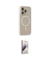 ieg™ iPhone 14 Pro Kılıf Siluet Işık Koleksiyonu - Siyah Bilvis 3D Mat Cam Ekran Koruyucu