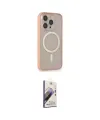 ieg™ iPhone 14 Pro Kılıf Siluet Işık Koleksiyonu - Siyah Bilvis 3D Mat Cam Ekran Koruyucu