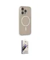 ieg™ iPhone 14 Pro Kılıf Siluet Işık Koleksiyonu - Siyah Bilvis 3D Mat Cam Ekran Koruyucu