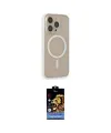 ieg™ iPhone 14 Pro Kılıf Siluet Işık Koleksiyonu - Siyah Buffer Hayalet Cam Ekran Koruyucu