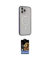 ieg™ iPhone 14 Pro Kılıf Siluet Işık Koleksiyonu - Siyah Buffer Hayalet Cam Ekran Koruyucu