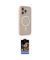 ieg™ iPhone 14 Pro Kılıf Siluet Işık Koleksiyonu - Siyah Buffer Hayalet Cam Ekran Koruyucu