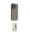 ieg™ iPhone 14 Pro Kılıf Siluet Minimal Özel Seri - Siyah 20D Premium Cam Ekran Koruyucu
