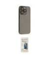 ieg™ iPhone 14 Pro Kılıf Siluet Minimal Özel Seri - Siyah 6D Mat Seramik Hayalet Nano Ekran Koruyucu