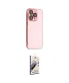ieg™ iPhone 14 Pro Kılıf Siluet Minimal Özel Seri - Siyah Bilvis 3D Mat Cam Ekran Koruyucu