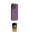 ieg™ iPhone 14 Pro Kılıf Siluet Minimal Özel Seri - Siyah Buffer Cam Ekran Koruyucu