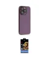 ieg™ iPhone 14 Pro Kılıf Siluet Minimal Özel Seri - Siyah Buffer Hayalet Cam Ekran Koruyucu
