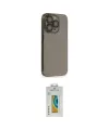 ieg™ iPhone 14 Pro Kılıf Siluet Minimal Özel Seri - Siyah Polymer Nano Ekran Koruyucu