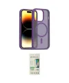 ieg™ iPhone 14 Pro Kılıf Siluet Minimal Prime - Siyah 20D Premium Cam Ekran Koruyucu
