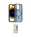 ieg™ iPhone 14 Pro Kılıf Siluet Minimal Prime - Siyah 20D Premium Cam Ekran Koruyucu