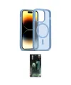ieg™ iPhone 14 Pro Kılıf Siluet Minimal Prime - Siyah 360 Mat Full Body Arka Koruyucu