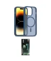 ieg™ iPhone 14 Pro Kılıf Siluet Minimal Prime - Siyah 360 Mat Full Body Arka Koruyucu