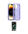 ieg™ iPhone 14 Pro Kılıf Siluet Minimal Prime - Siyah 360 Mat Full Body Arka Koruyucu