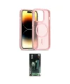 ieg™ iPhone 14 Pro Kılıf Siluet Minimal Prime - Siyah 360 Mat Full Body Arka Koruyucu