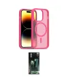 ieg™ iPhone 14 Pro Kılıf Siluet Minimal Prime - Siyah 360 Mat Full Body Arka Koruyucu
