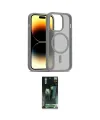 ieg™ iPhone 14 Pro Kılıf Siluet Minimal Prime - Siyah 360 Mat Full Body Arka Koruyucu