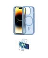 ieg™ iPhone 14 Pro Kılıf Siluet Minimal Prime - Siyah 3D Antistatik Cam Ekran Koruyucu