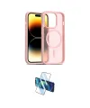 ieg™ iPhone 14 Pro Kılıf Siluet Minimal Prime - Siyah 3D Antistatik Cam Ekran Koruyucu