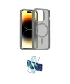 ieg™ iPhone 14 Pro Kılıf Siluet Minimal Prime - Siyah 3D Antistatik Cam Ekran Koruyucu