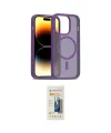 ieg™ iPhone 14 Pro Kılıf Siluet Minimal Prime - Siyah 6D Mat Seramik Hayalet Nano Ekran Koruyucu